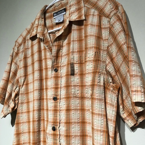 Columbia Mens Short Sleeve Button Sz M - Picture 7 of 8